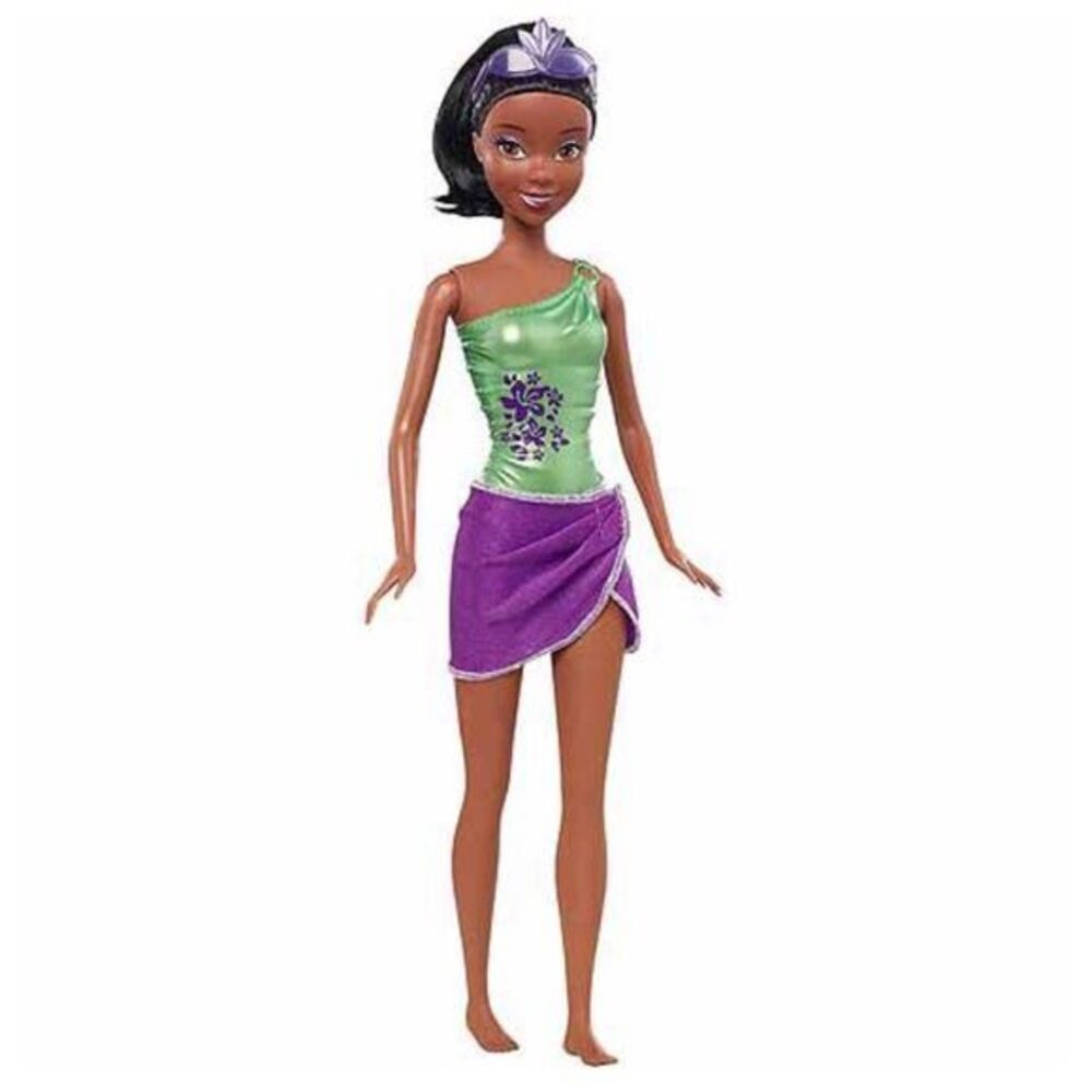 Disney Princess Water Tiana Bath Doll Mattel 2012 NIB Damaged Box